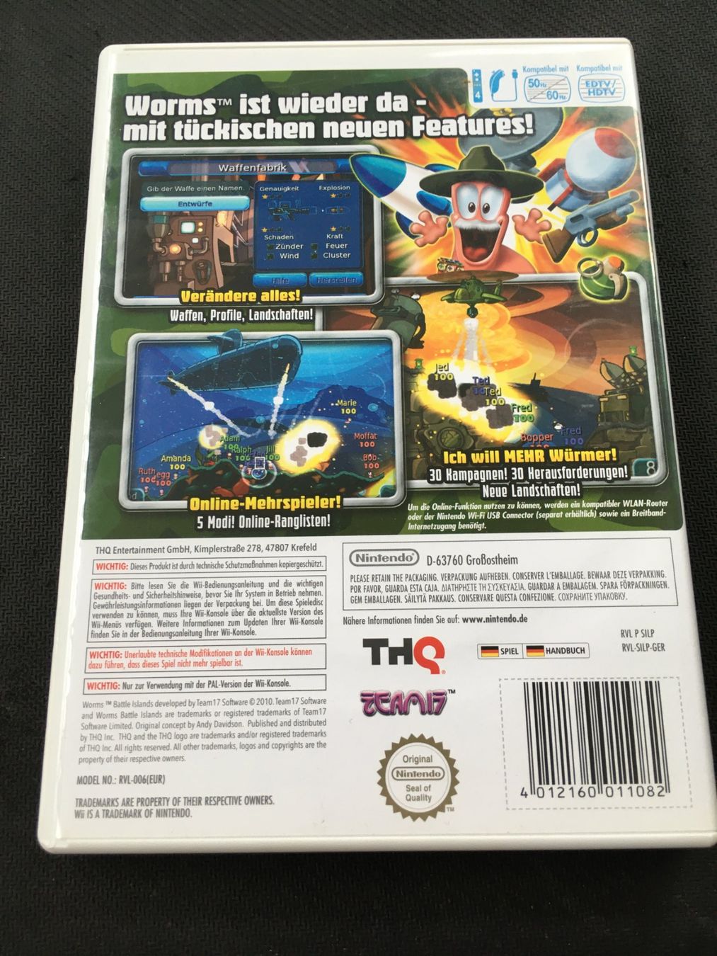 Nintendo Giochi: Worms Battle Island - Nintendo Wii – Usato da St.Gallen venduto da Punktchen01 1