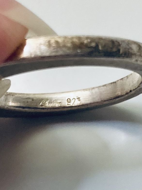 Anelli: Silberring 925 mit Zirkonia Grösse 54 – Usato da Basel venduto da elocin4791 3