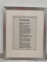 Gerahmtes Gedicht Freundschaft Unbekannter Autor Silber