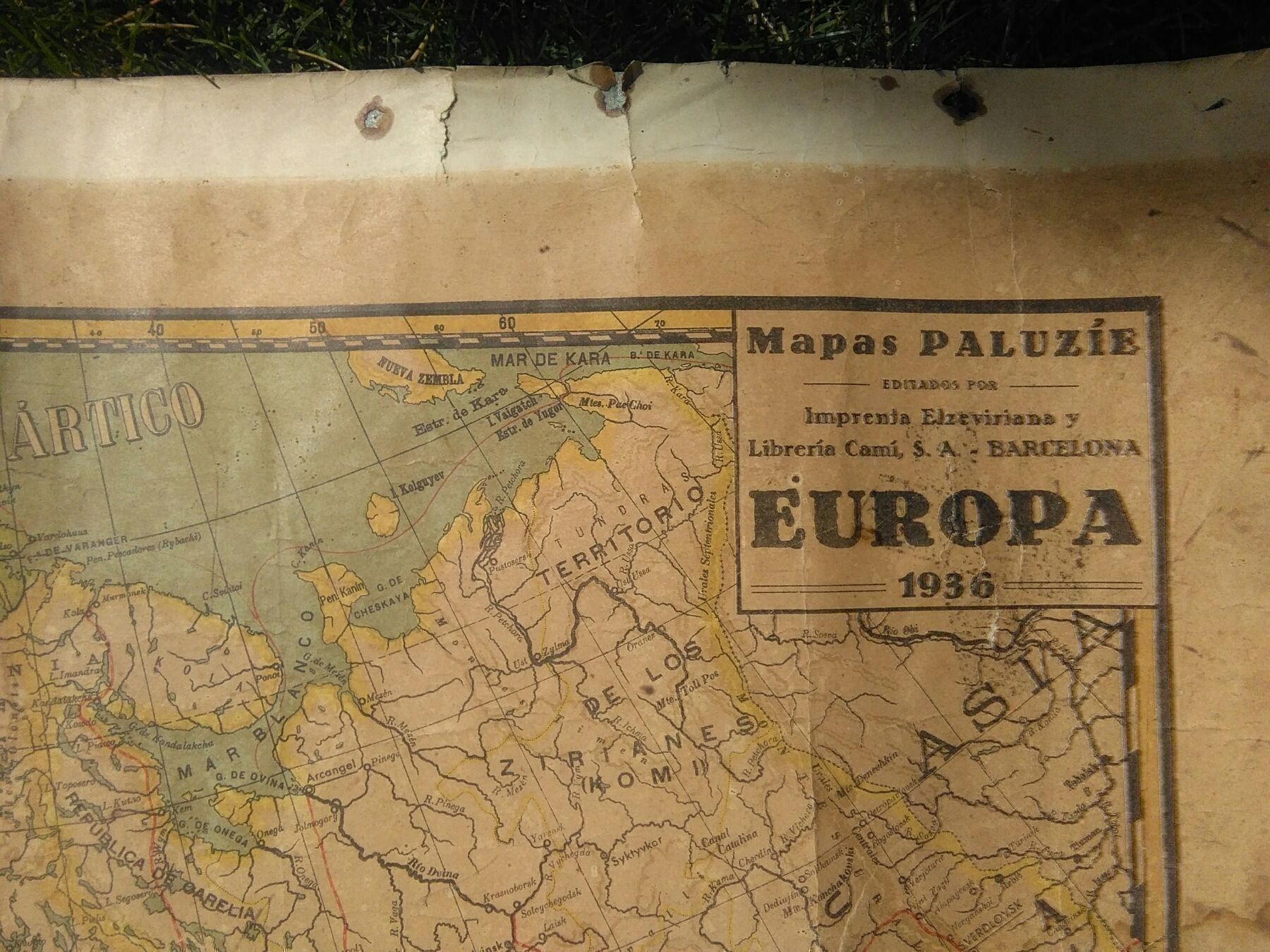 Cartine & Atlanti: Europa-Karte, 1936 – Usato da Neuenhof venduto da elRey123 2