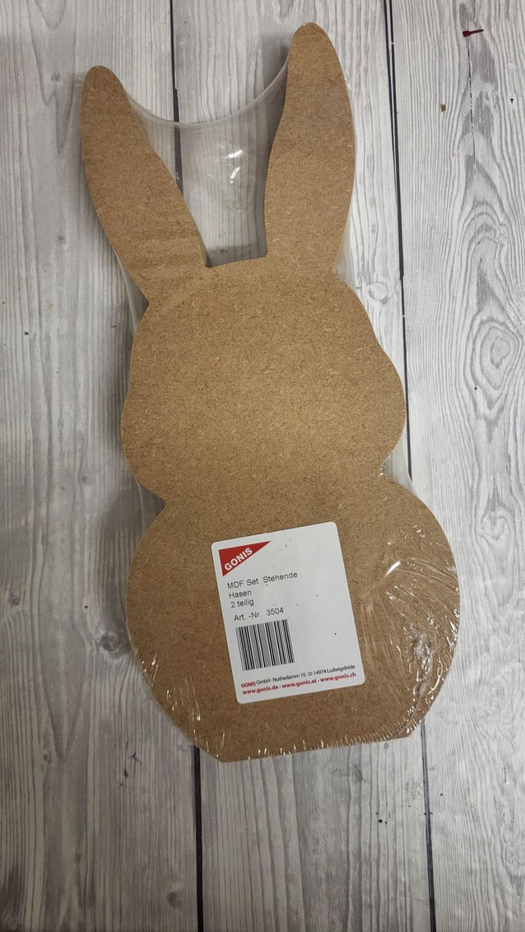 Articoli in legno: Gonis mdf Hasen – Nuovo e nell'imballaggio originale da Gettnau venduto da Federwind