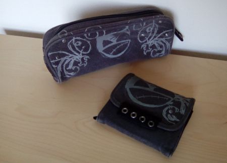 Etui und Portemonnaie Dark Dudes, neu