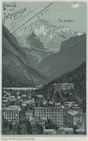 Interlaken Jungfrau mit Stempel und Frankatur 1900