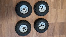 RC Crawler Reifen mit Felgen, 4 Stück, gebraucht