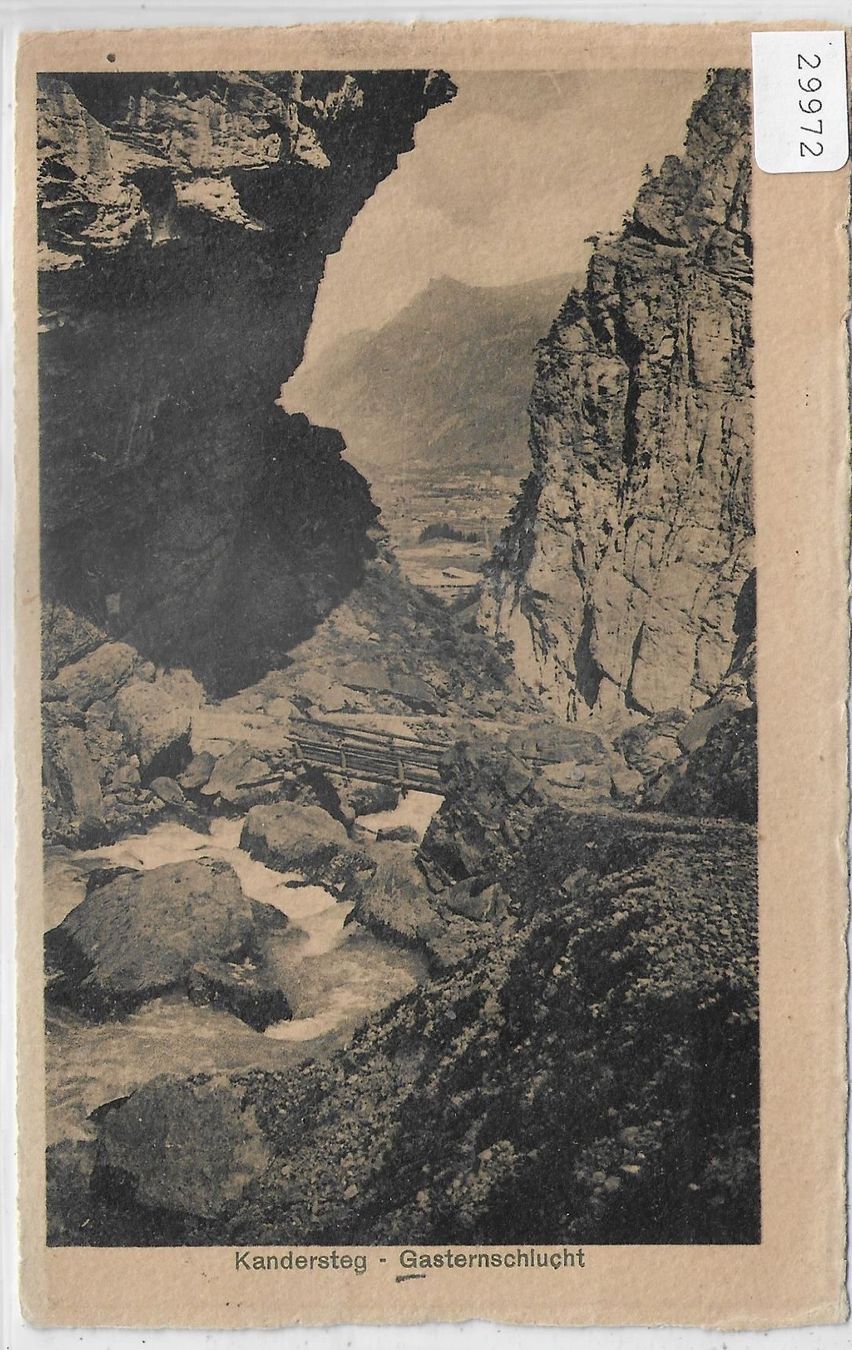 Ansichtskarten: Kandersteg - Gasternschlucht – Gebraucht aus Ettingen von Kartenplanet