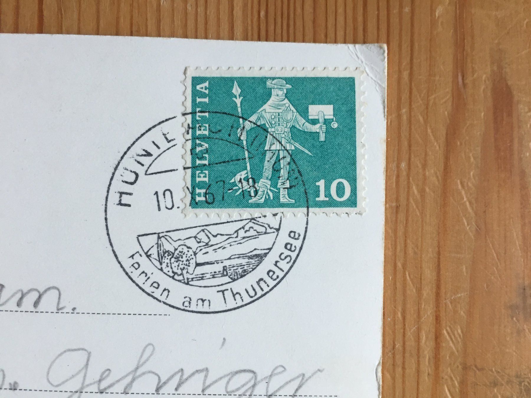 Cartoline postali: St. Beatushöhlen - Interlaken - AK 1967 – Usato da Oberuzwil venduto da Henri09 1