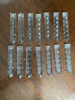 Lot de 14 pampilles en cristal 