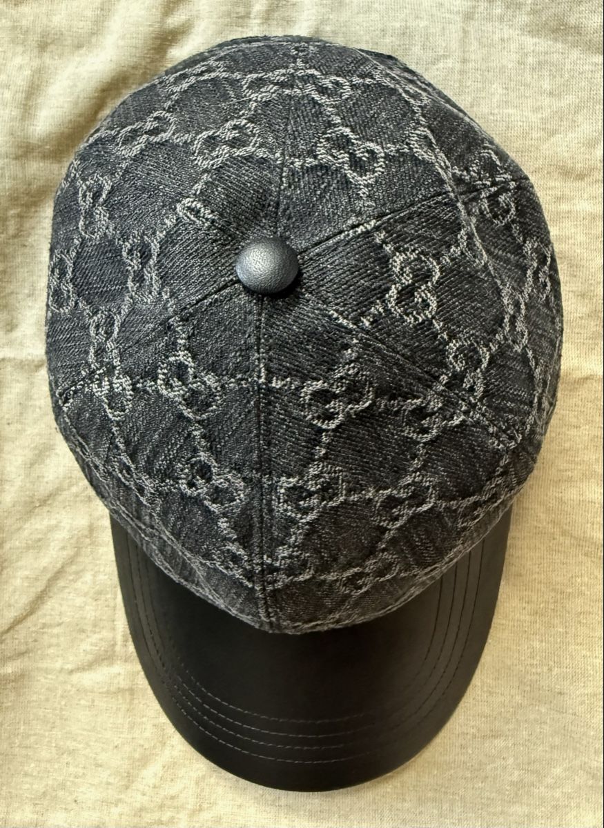 Gucci Copricapi, berretti & cappellini: Gucci Denim+Leather Baseball Cap – Nuovo e nell'imballaggio originale da Kilchberg ZH venduto da man_7q9s 1