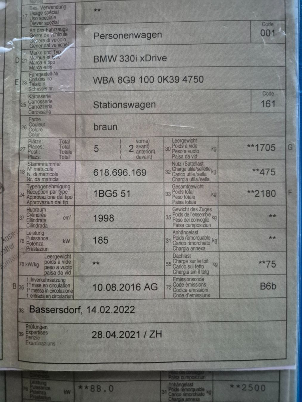 BMW Automobili: BMW 330i Touring xDrive – Usato da Grenchen venduto da Andreeandr 9