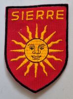 27/ Sierre Sonne Badge Wappen Aufnäher St.Gallen Stickerei