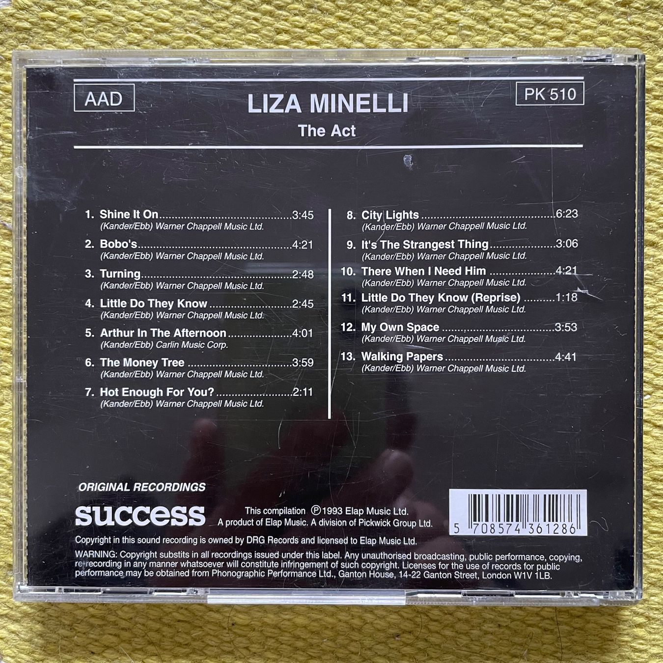 CD: LIZA MINNELLI-THE ACT – Usato da Rorschacherberg venduto da CD-Roli 1