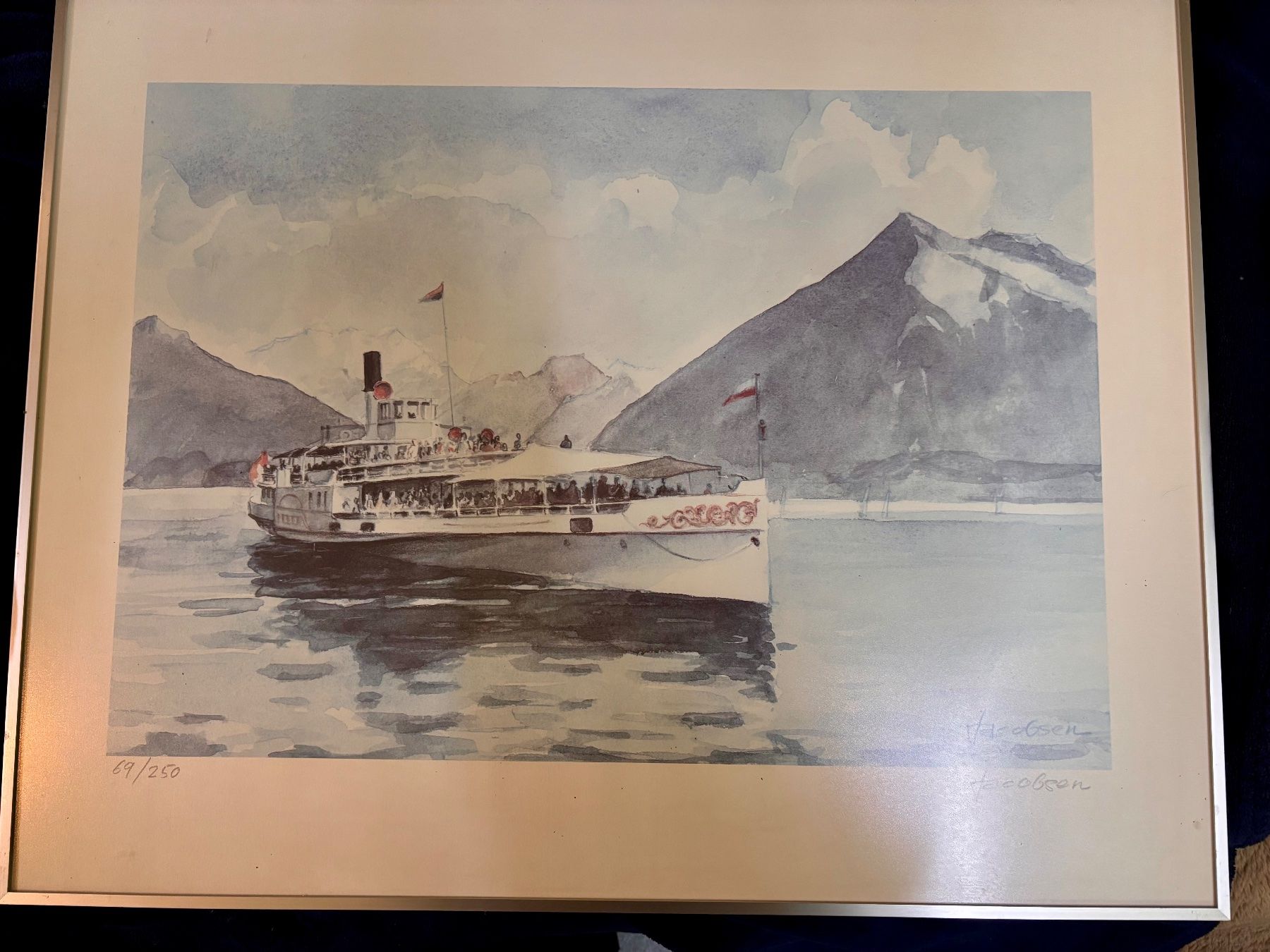 Foto & Immagini: Kunstdrucke Knud Jacobson signiert 3er Set gerahmt – Usato da Hindelbank venduto da brm_72zv 3
