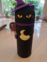 Legami schwarze Katze Hexenhut mit Mond