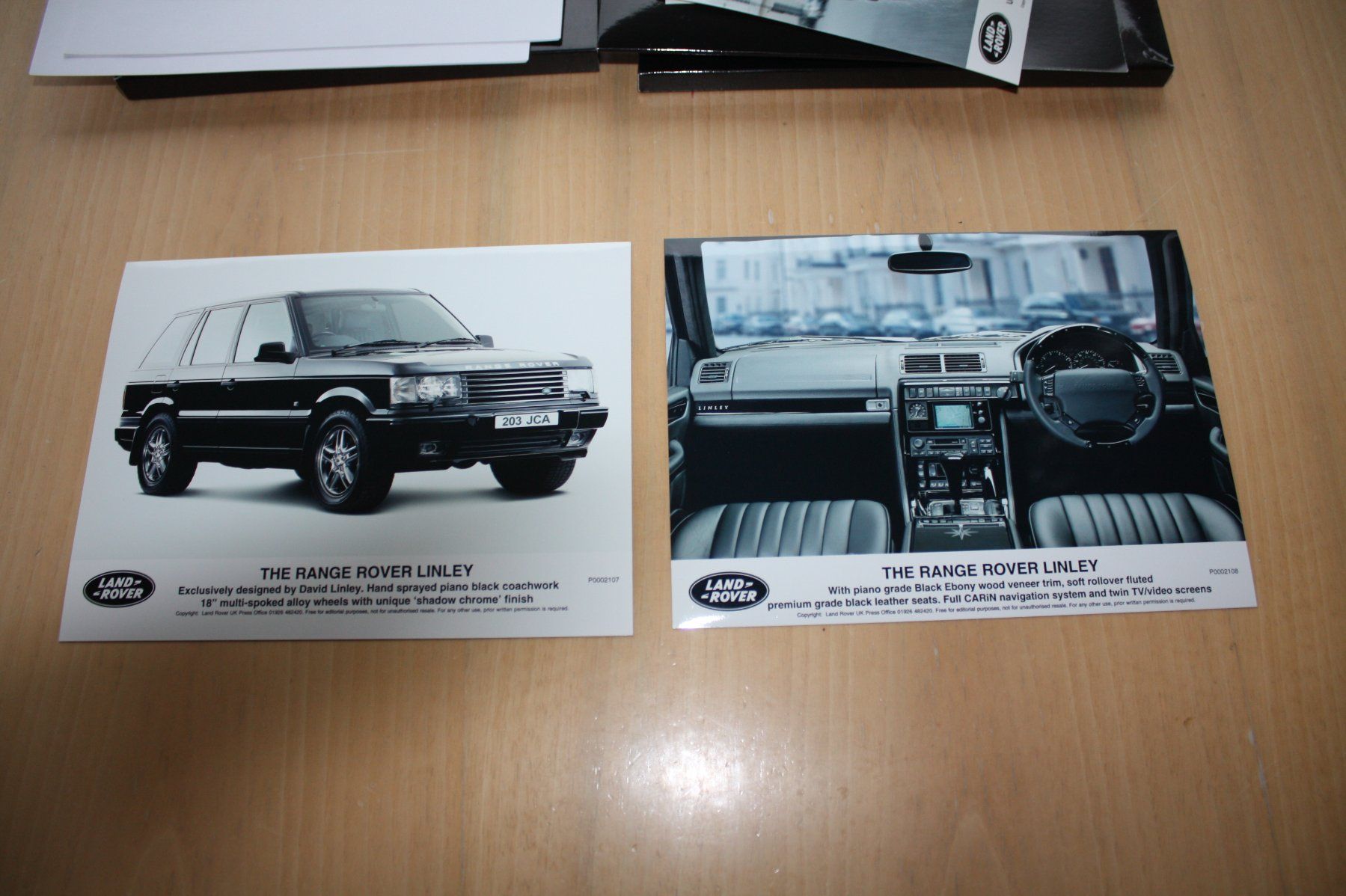 Land Rover Documenti: Range Rover Linley Pressemappe 10/1999 – Usato da Wikon venduto da erwin400 4