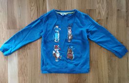 Pullover mit Tiermotiven, Gr. 116, 100% Baumwolle