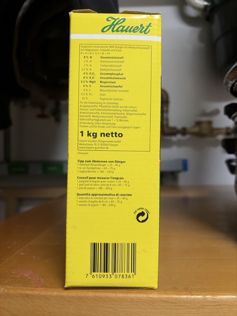 Spandiconcime: Hauert Rosendünger 1 kg  – Usato da Buonas venduto da lililou2 3