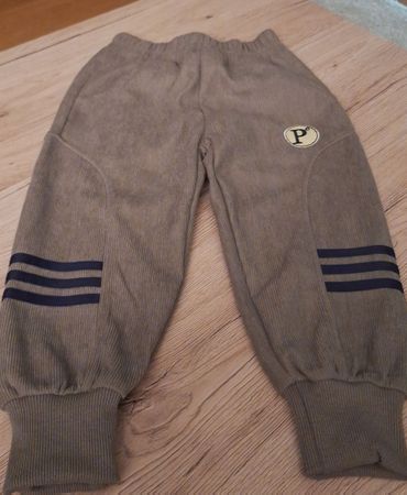 Kinderhose grau mit Streifen Gr. 100