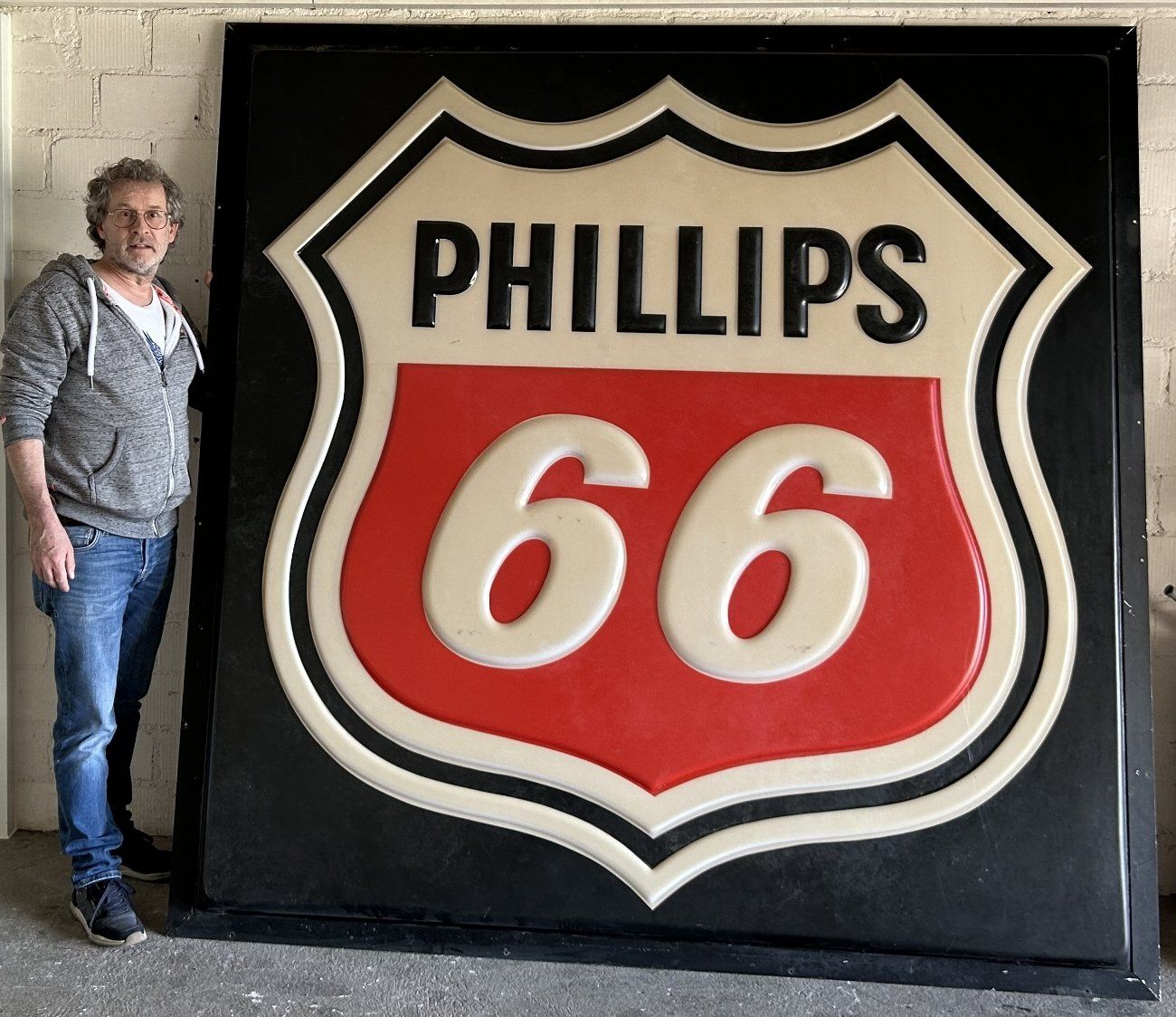 Insegne: Phillips 66 Plexi-Reklame riesig USA – Usato da Lüchingen venduto da Aw67
