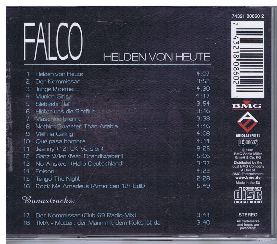 CDs: FALCO / Helden Von Heute (CD) – Gebraucht aus Unterengstringen von Lastchance 1