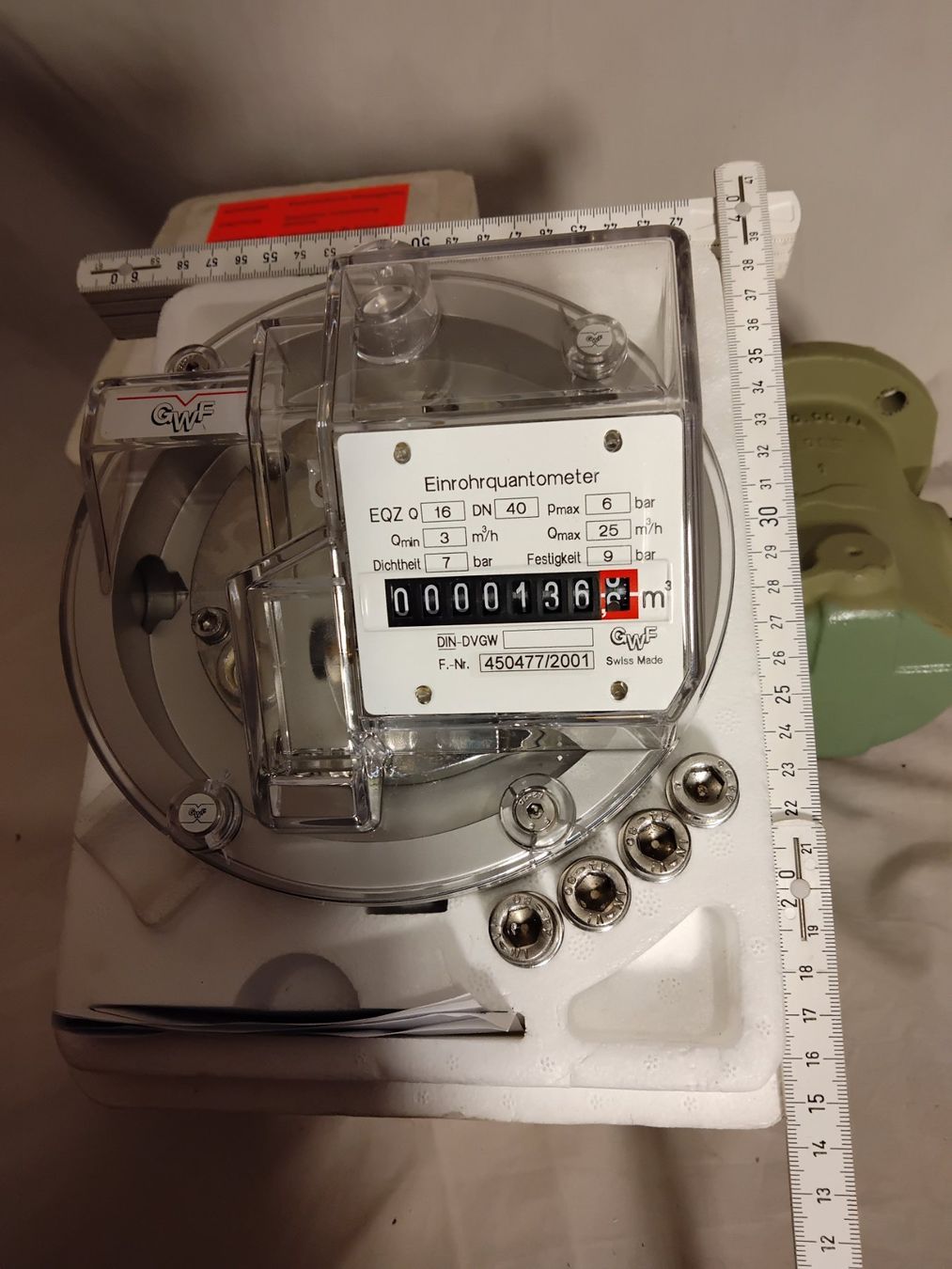 Messen: Gaszähler GWF Luzern Einrohrquantometer – Gebraucht aus Nuglar von lampa-radio 1