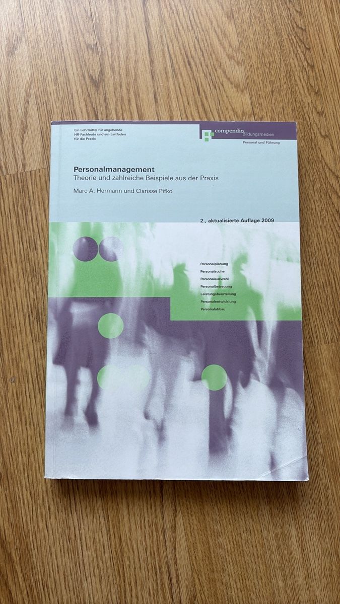 Bücher: Personalmanagement - Theorie und Praxis, 2. Auflage – Gebraucht aus Glattbrugg von nino_zh