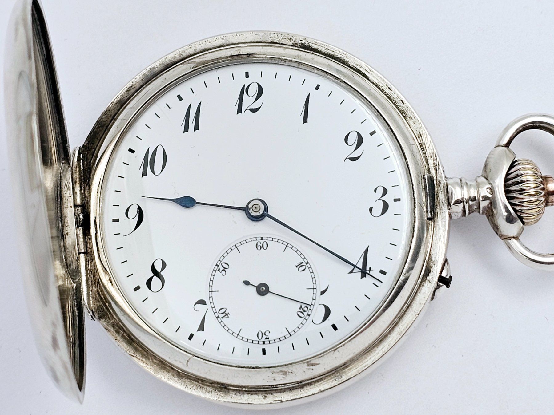 Uhren: Antike Savonette Taschenuhr 800 Silber – Gebraucht aus Bassersdorf von AnkerWatch 1
