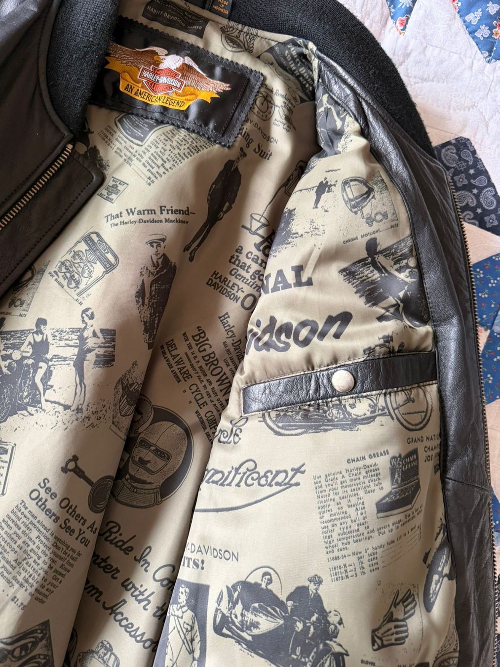 Harley-Davidson Giacche: Harley Davidson Lederjacke, Top Zustand, Grösse L – Nuovo (secondo la descrizione) da Zürich venduto da dagobertluck 5