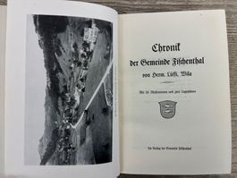 Antiquarisch: Chronik Gemeinde Fischenthal, H. Lüssy ,1933