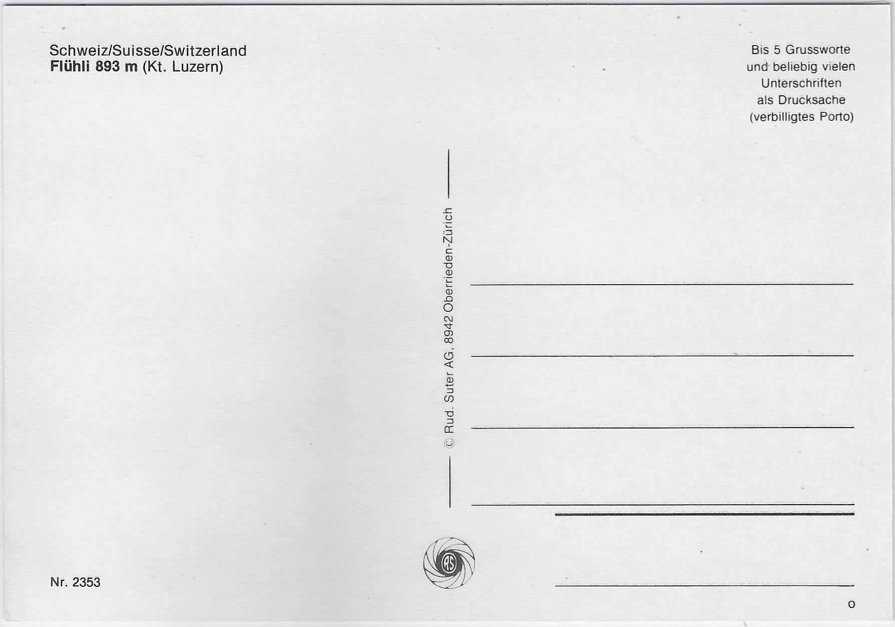 Cartoline postali: Flühli LU - Dorfpartie im Winter – Usato da Ettingen venduto da Kartenplanet 1