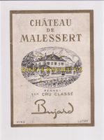 Etikette für Wein - Château de Malessert (Perroy) /bd