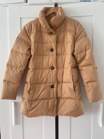 Bogner Daunenmantel, Gr. 38, Braungold