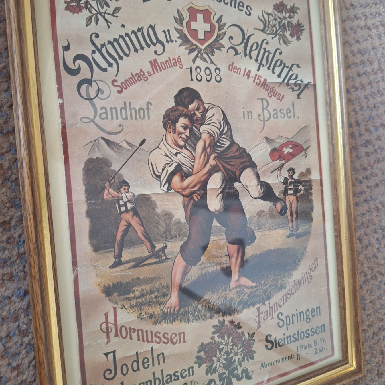 Poster & Bilder: Bild Eidgenössisches Schwing- und Älplerfest – Gebraucht aus Winterthur von Goldpipau 4