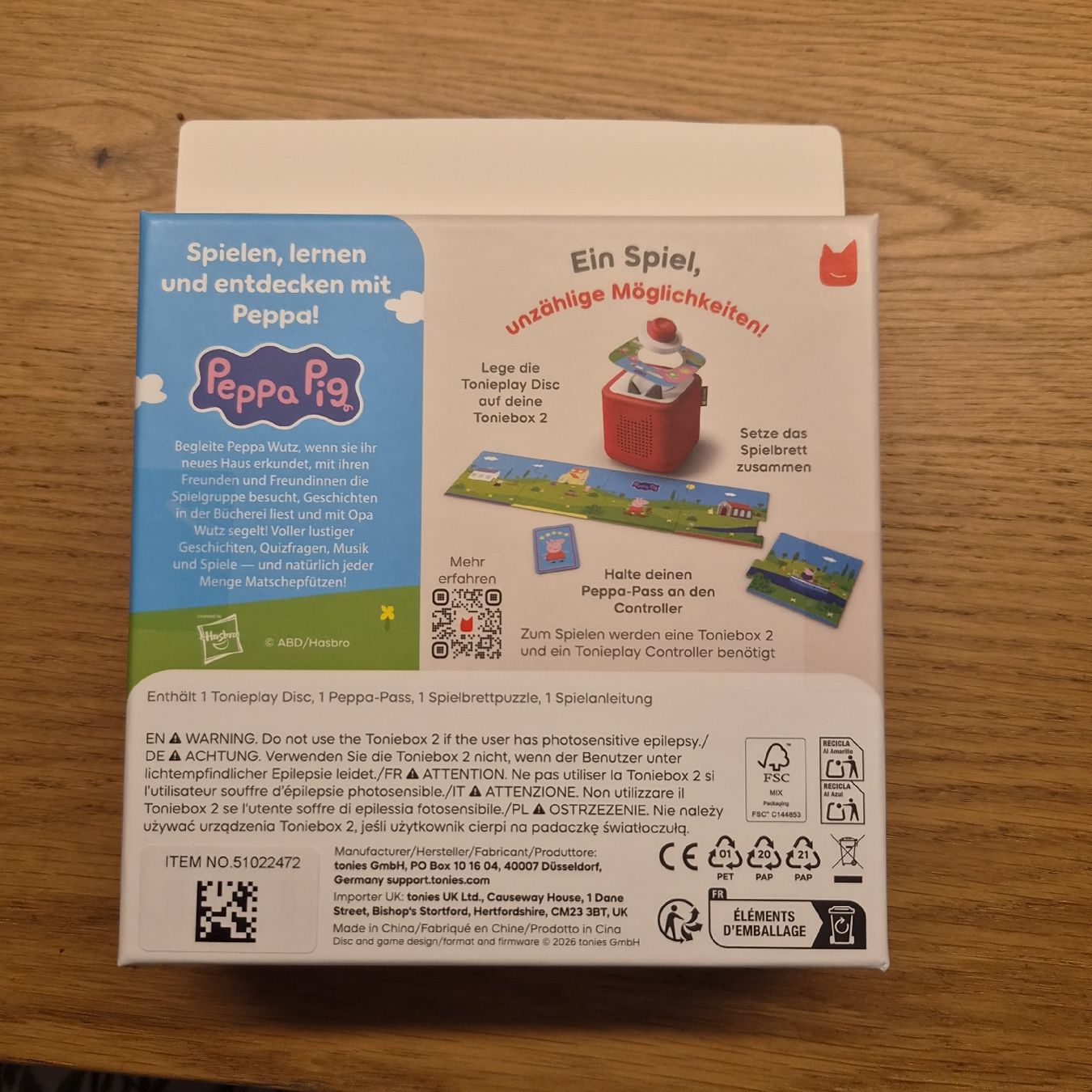 Tonies Spielzeuge: Tonie Play Game Peppa Pig – Neu und originalverpackt aus Sarmenstorf von Turischt 1