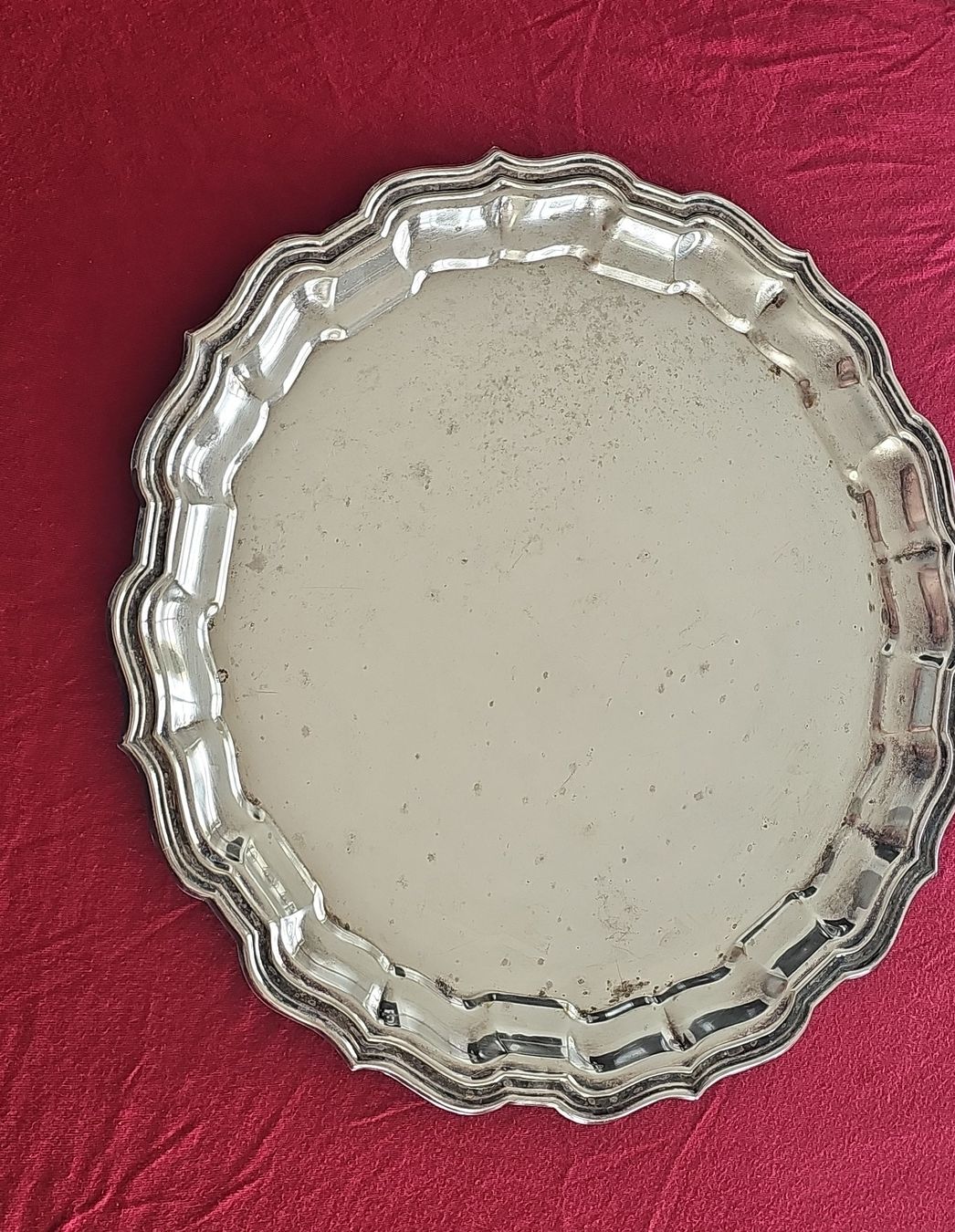 Piatti di portata: Vintage Silver Plated Serving Tray - Elegant Detail – Usato da Immensee venduto da Gitter