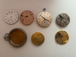 OMEGA TASCHENUHREN  WERKE LOT ERSATZTEILE