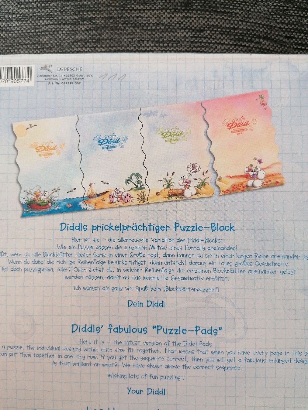 Carta: A4 DIDDL PUZZLE 1 BLATT  – Nuovo (secondo la descrizione) da Pratteln venduto da ThereseZ 2