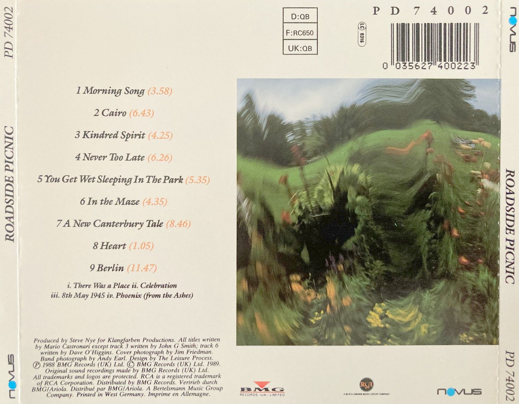 CDs: ROADSIDE - PICNIC (1 CD) – Gebraucht aus Bottens von hotter-than-hell 1