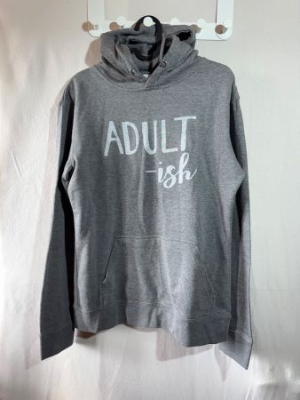 Grauer Kapuzenpullover Hoodie von Seven Gr. XS