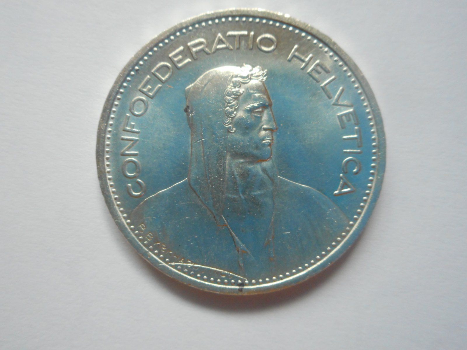 Tutti le monete: 5 Fr. 1952 silber  -unz – Nuovo (secondo la descrizione) da Kriegstetten venduto da pizlad2010 6