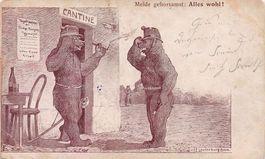 Militärhumor Feldpost 1902 INFANTERIE-BATAILLON N° 42