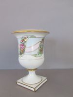 Elegante Porzellan-Blumenvase mit Goldrand - Top Zustand!