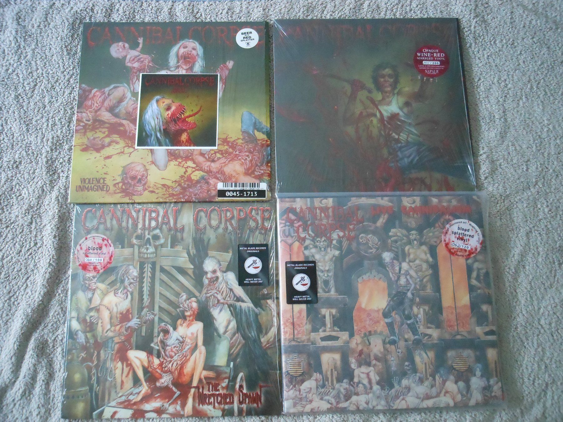 Dischi in vinile: Cannibal Corpse Vinyl Collection – Usato da Liebefeld venduto da type013