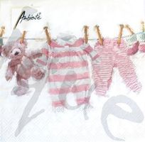 Serviette baby girl (1415 r) 3Stk.