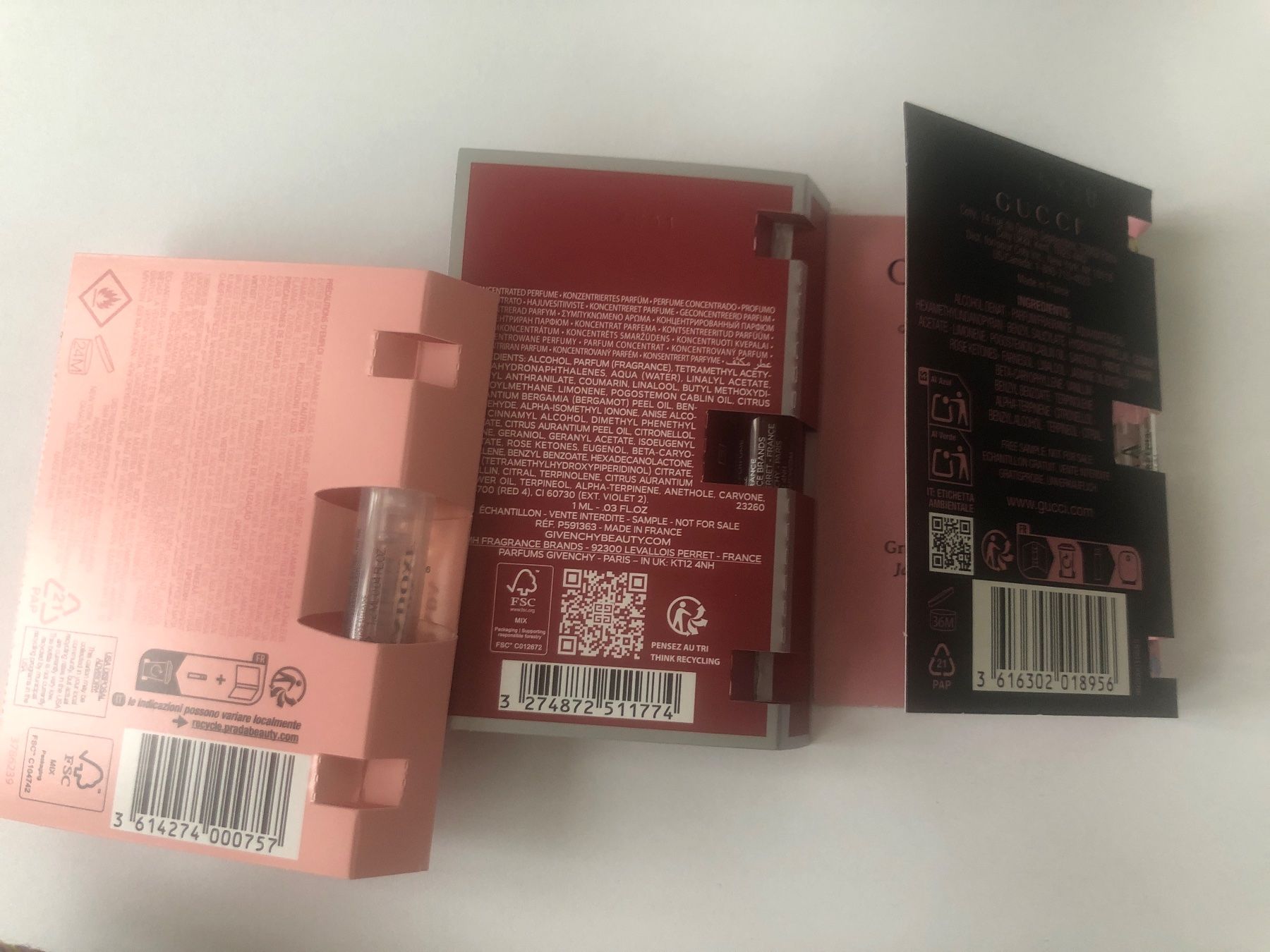 Parfum & Eau de Toilette: Parfumproben Prada, Givenchy, Gucci 3 Stk. pre-sample – Neu und originalverpackt aus Olten von eti_r289 1
