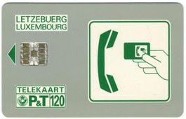 Telefonkarte Luxemburg SC-03 120 Einheiten grün