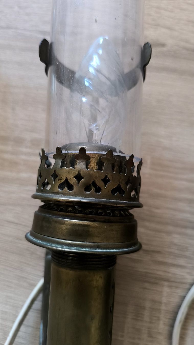 Lampen: * Antike Messing Eisenbahnlampen mit Glasröhren, 2er Set – Gebraucht aus Münchenbuchsee von Daniel0133 1