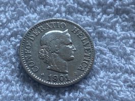 10 centimes/rappen 1901