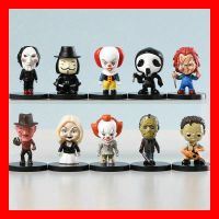 10 tlg Set Horrorfiguren Dolls Splatter Scream Chucky Es
