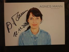 Agnes Mann -  Schauspielerin - handsigniert