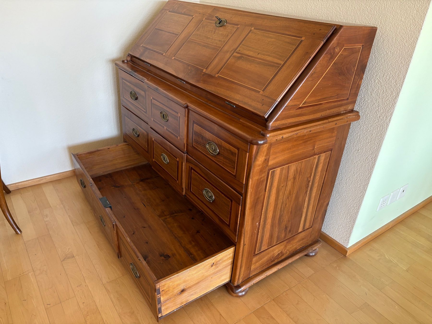 antike Schreibkommode, um 1820, abklappbare Schreibfläche (Gebraucht ...